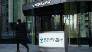 The Aozora Bank Ltd. headquarters in Tokyo Japan, on Thursday, Feb. 1, 2024. Japan’s Aozora Bank became the second lender in a span of hours to surprise investors with losses tied to US commercial property, sending shares down by the limit and heightening concern over global banks’ exposure to souring real estate bets.