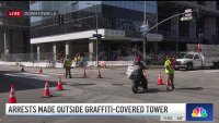 Arrests made at graffiti towers in downtown LA