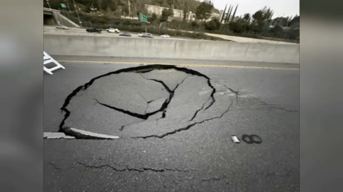 Skirball-Mulholland Drive off-ramp closed indefinitely due to sinkhole – NBC Los Angeles