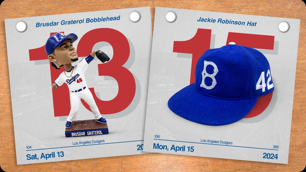 Dodgers Raffle Dodgers 2024 giveaways: bobbleheads, jerseys, and more! – NBC Los Angeles