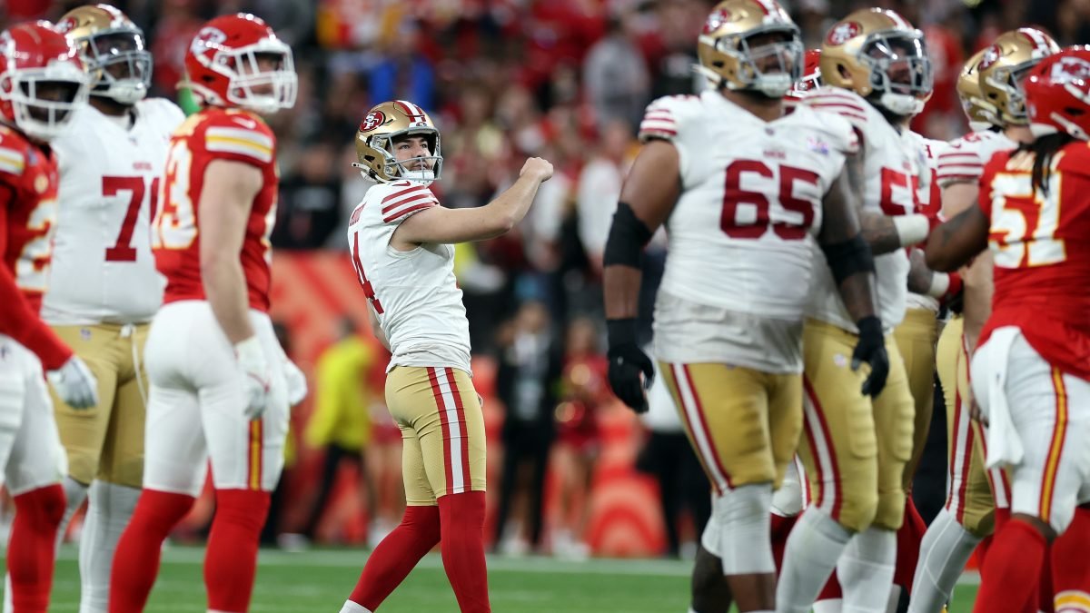 Jake Moody Makes Longest Field Goal In Super Bowl History NBC Los Angeles jake-moody-makes-longest-field-goal-in-super-bowl-history-nbc-los-angeles