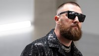 Travis Kelce parties to Taylor Swift's ‘Love Story' with Chiefs teammates in Las Vegas