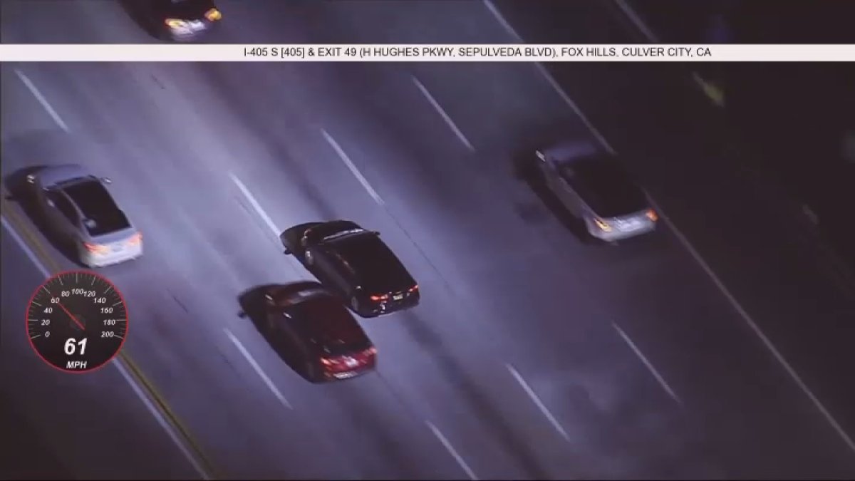 Driver leads police on chase from Pacific Palisades to Torrance