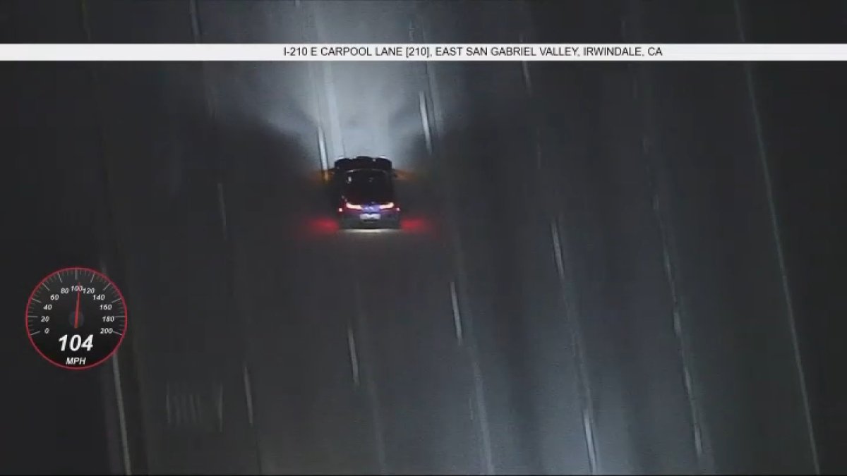 Driver of dangerously high-speed Corvette seemingly evades CHP in Downtown LA