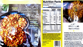 Frozen chicken pilaf recalled by Trader Joe's.