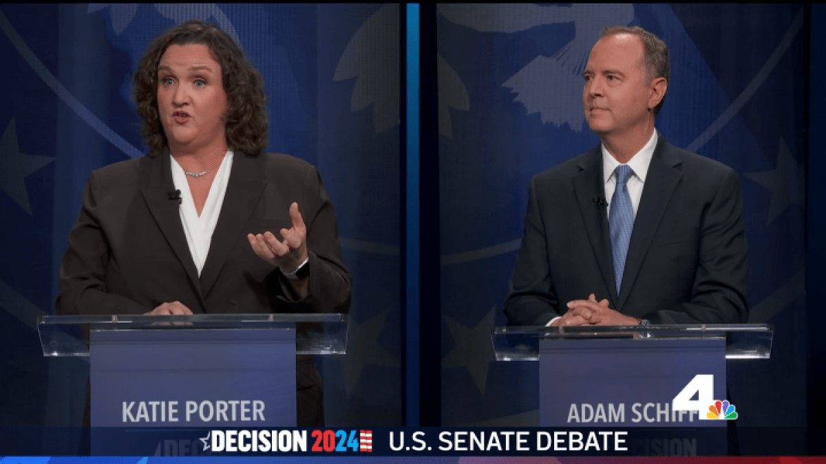 Katie Porter goes after Adam Schiff in final California Senate debate