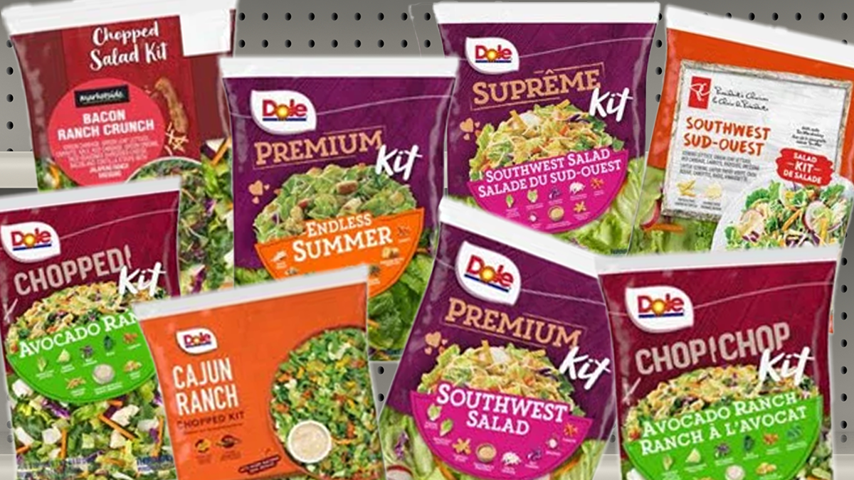 Dole announces voluntary recall of salad kits for Listeria