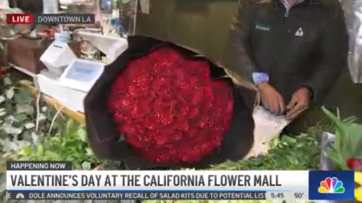 California Flower Mall in Downtown LA opens 24 hours on Valentine’s Day