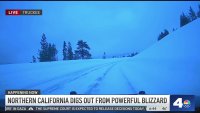 See how much snow a blizzard left behind in Northern California