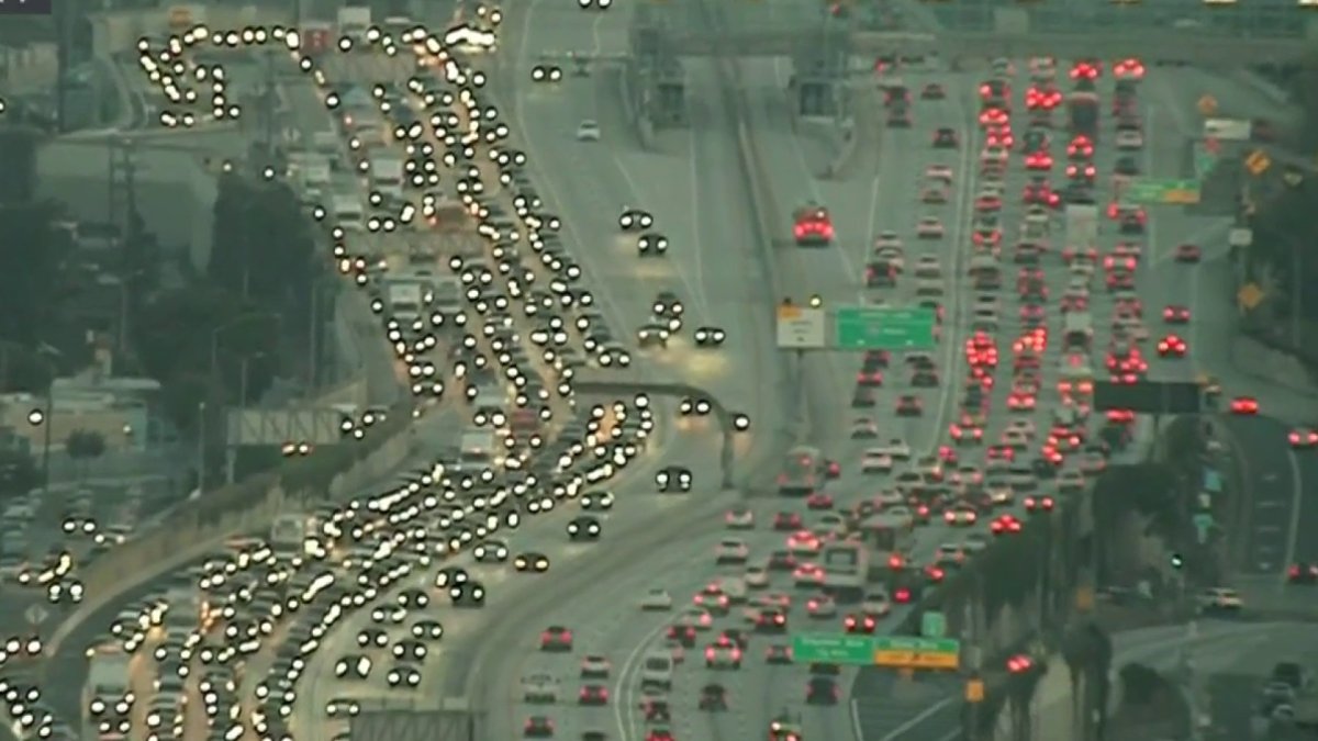 Fatal crash on 110 Freeway shuts down four lanes in South LA – NBC Los ...