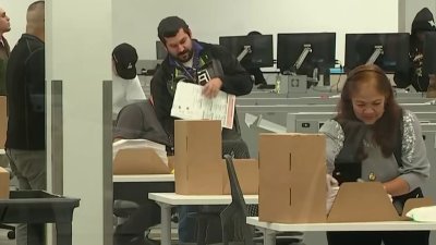 Ballot counting underway at new processing center