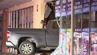Search for driver that crashed into a store in Canoga Park