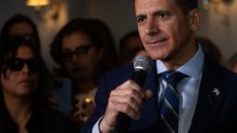 Whittier, CA - March 29: DDA Jonathan Hatami announces his bid to challenge L.A. D.A. George Gascon in the 2024 election cycle at the Mission Square Restaurant on Wednesday, March 29, 2023, in Whittier, CA. (Francine Orr / Los Angeles Times via Getty Images)