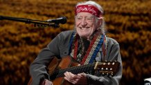 Willie Nelson performs during the Farm Aid Music Festival at the Ruoff Music Center on September 23, 2023