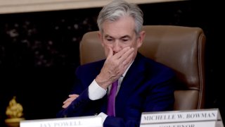 US Federal Reserve Chair Jerome Powell attends a “Fed Listens” event in Washington, DC, on October 4, 2019.