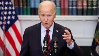 President Joe Biden delivers remarks on new Administration efforts to cancel student debt and support borrowers at the White House on October 04, 2023 in Washington, DC.