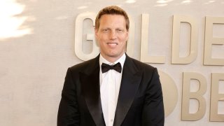 David Ellison, CEO of Skydance Media attends the 81st Annual Golden Globe Awards at The Beverly Hilton on January 07, 2024 in Beverly Hills, California.