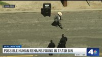 Possible human remains found in trash bin in Sunland