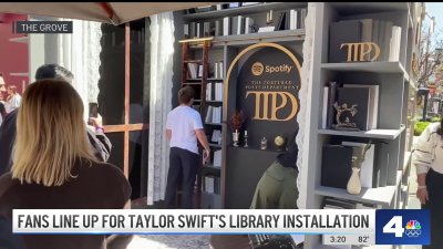 Swifties enter their “Tortured Poets” era at pop-up event in LA