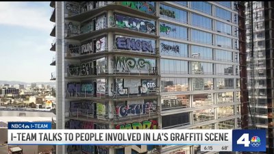 Graffiti artists share why they tag Downtown LA's ‘Graffiti Towers'