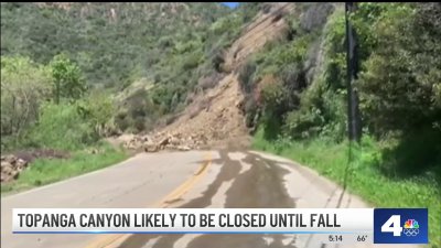 Topanga Canyon likely closed until fall