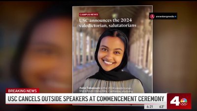 USC cancels outside speakers at commencement ceremony