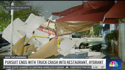 Stolen box truck crashes into Arlington Heights restaurant