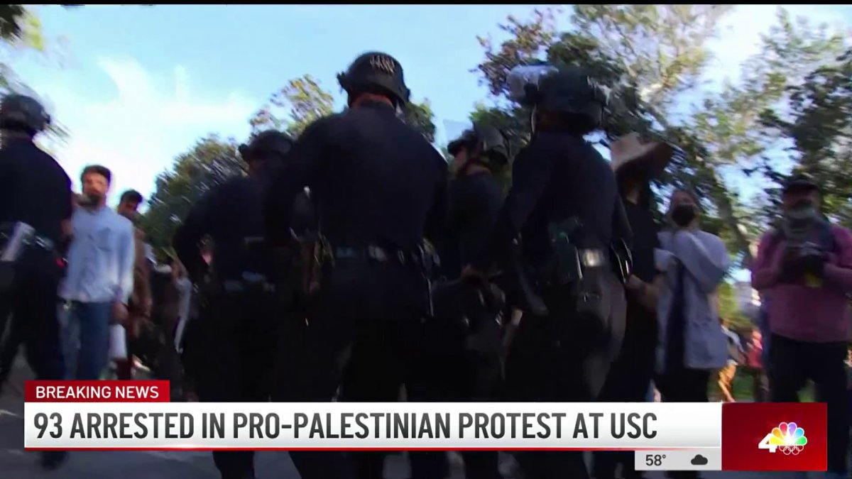 93 arrests made at pro-Palestine protest at USC – NBC Los Angeles
