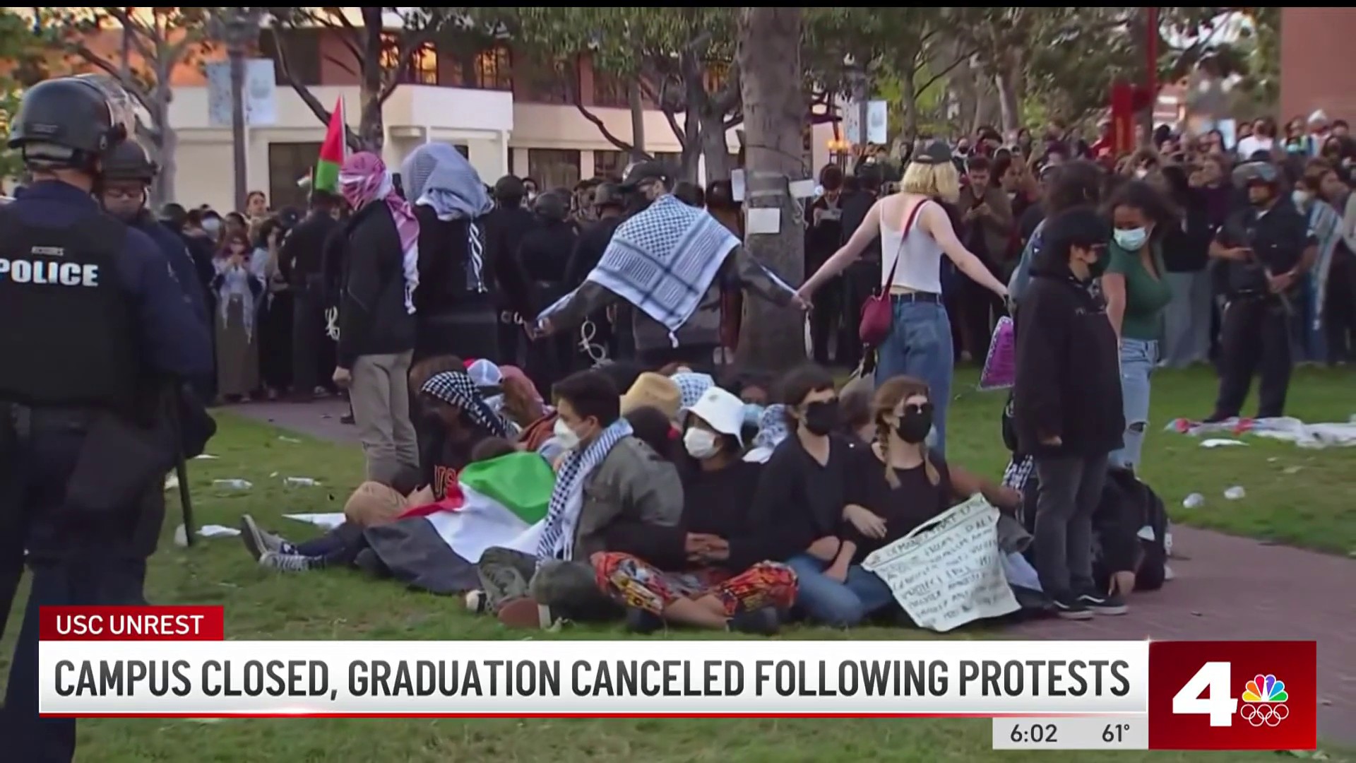 USC Cancels Main Commencement Ceremony Following Protests, Unrest – NBC ...