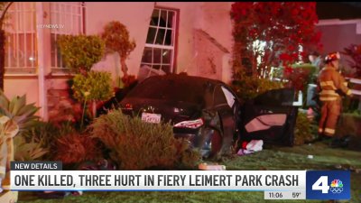 Car crashes forces vehicle to slam into Leimert Park home