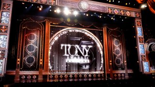 FILE – The stage appears before the start of the 75th annual Tony Awards on June 12, 2022 in New York.