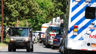 A Charlotte neighborhood where an officer-involved shooting took place in Charlotte, N.C., Monday, April 29, 2024.