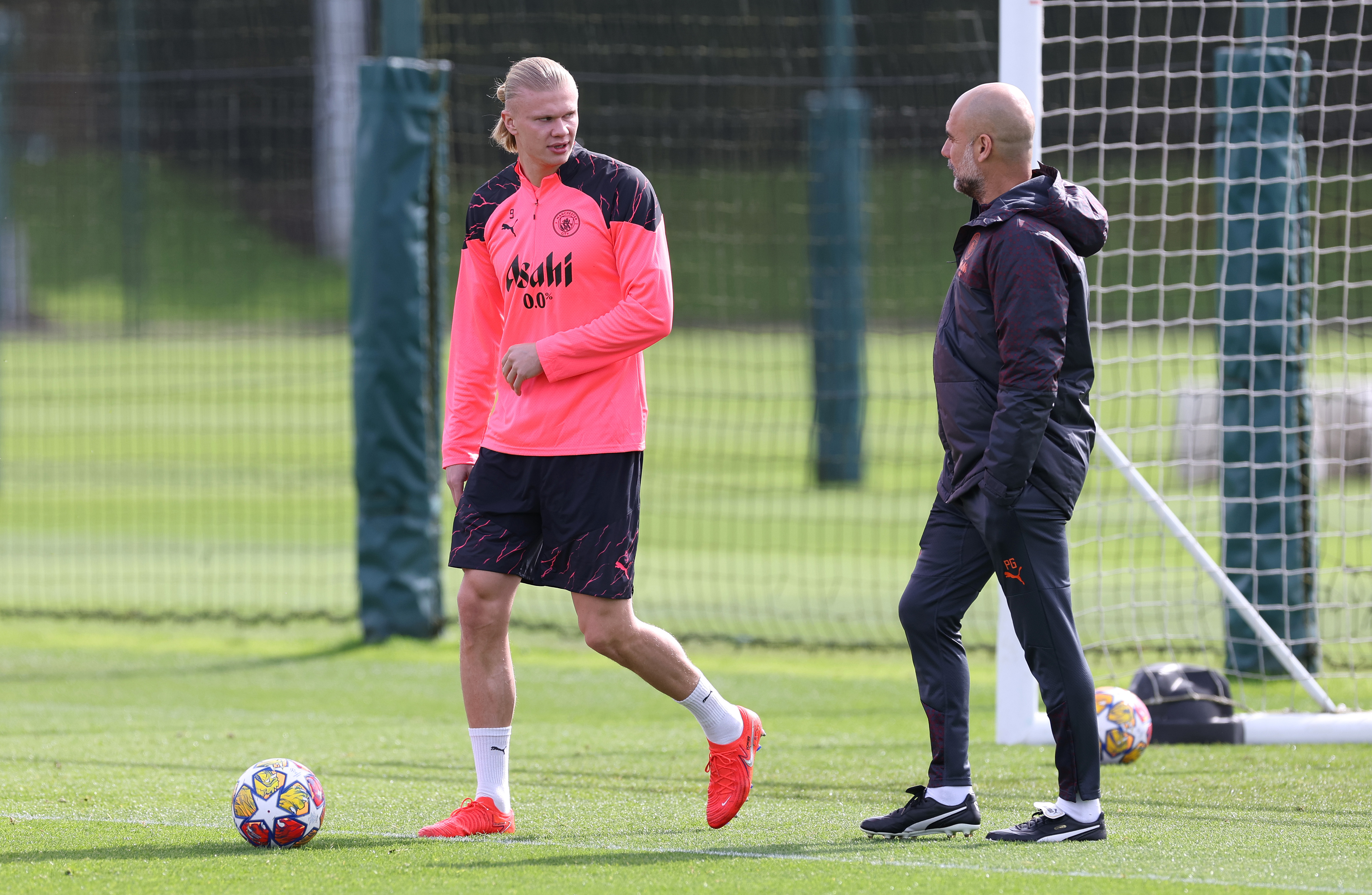 Manchester City Training Session And Press Conference - UEFA Champions League 2023/24