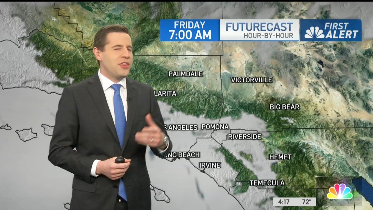 First Alert Forecast: Slowly Clearing Clouds – NBC Los Angeles