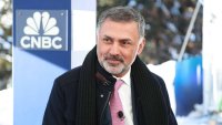 Nikesh Arora, CEO of Palo Alto Networks, appears on CNBC’s “Squawk Box” at the WEF Annual Meeting in Davos, Switzerland on Jan. 16th, 2024.