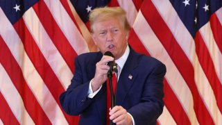 Republican presidential candidate and former U.S. President Donald Trump attends a press conference, the day after a guilty verdict in his criminal trial over charges that he falsified business records to conceal money paid to silence porn star Stormy Daniels in 2016, at Trump Tower in New York City, U.S., May 31, 2024.