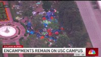Protest encampments remain on USC campus