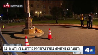 Calm at UCLA after protest encampment cleared