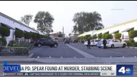 Long spear found at murder scene in Santa Ana