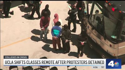 UCLA shifts to remote classes after protesters detained