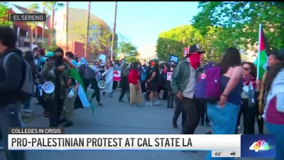 Pro-Palestinian protest at Cal State LA