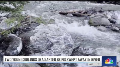 2 young siblings dead after bring swept away in river