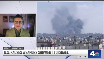 US pauses weapons shipment to Israel