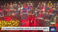 USC graduation ceremonies begin after weeks of unrest