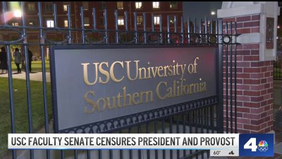 USC faculty senate censures president and provost
