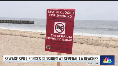 Sewage spill forces closures at several Los Angeles beaches
