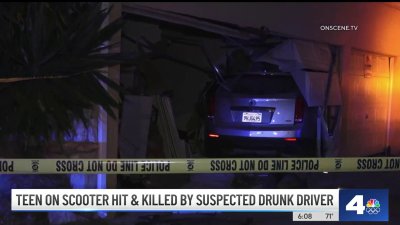 Teen on scooter killed by suspected drunk driver in Long Beach