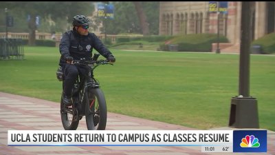 UCLA resumes in-person classes with more police presence