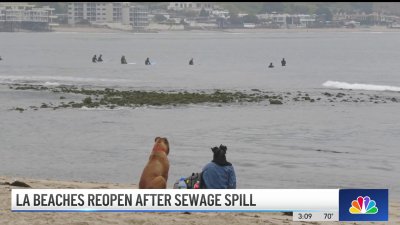 Some LA County beaches still closed after sewage spill