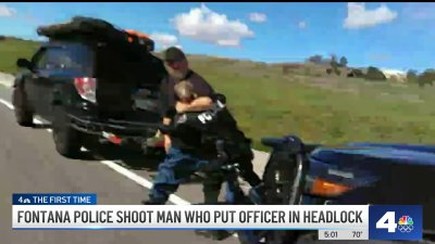 Fontana Police shoot man who put officer in a headlock